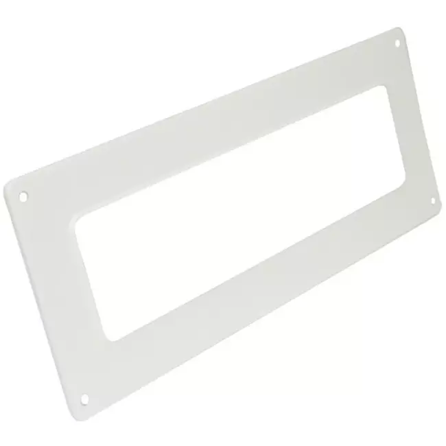 Rektangulær vægflange i plast, 220 X 55 mm - KF25