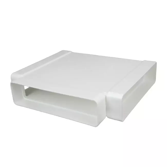 Rektangulært T-stykke i plast, 220 x 55 mm - KT25