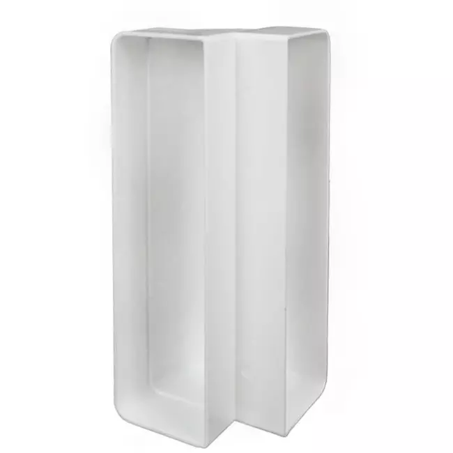 Rektangulær lodret 90° bøjning i plast 220x90mm - KLV29-90