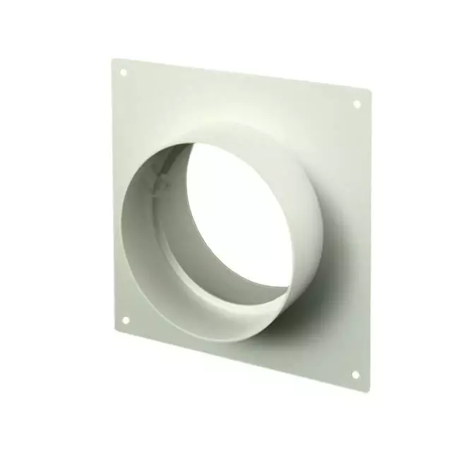 Rund vægplade i plast, diameter: 125 mm AFS125