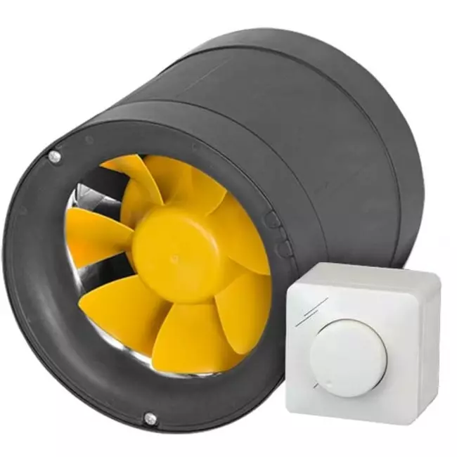 Ruck® kanalventilator Etamaster med EC-motor - 220 m³/t -Ø 125 mm + PWM-styring