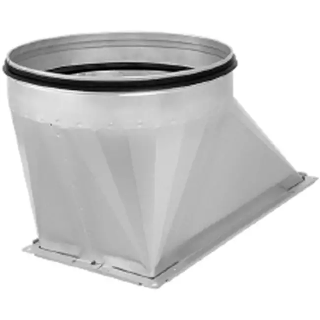 Ruck® overgangsstykker/rør - 600x250 - Ø400 venstre med gummitætning - UKR 1700 400 01