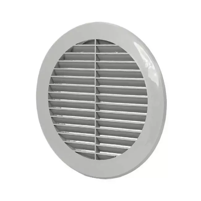 Ventilationsbladsgitter diameter: 150 mm grå - VR150P