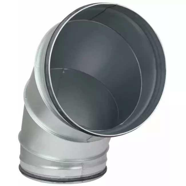 Rund spiralbøjning 90°, Ø250 mm, til spiralrør