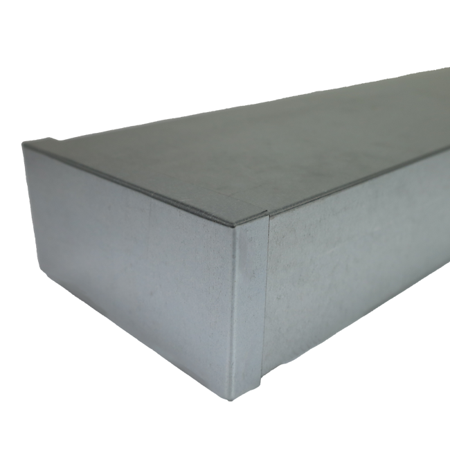 Afdækning 220x80 mm til rektangulær ventilationskanal