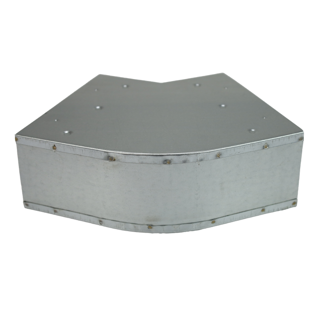 Bøj 45 grader 220x80 mm vandret til kanalføring