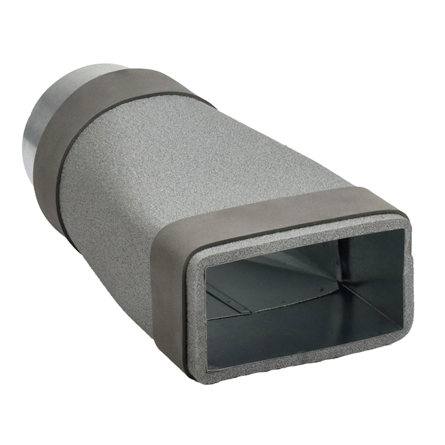 Thermoduct-reduktion 170x80 til diameter 150 mm til kanaler
