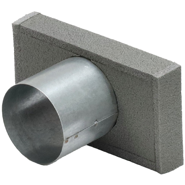 Thermoduct-cover 170x80 med tilslutningsdiameter 80 mm til kanaler