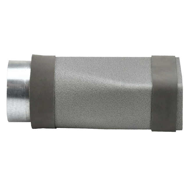 Reduktion af termorør 220x80 mm til diameter 150 mm
