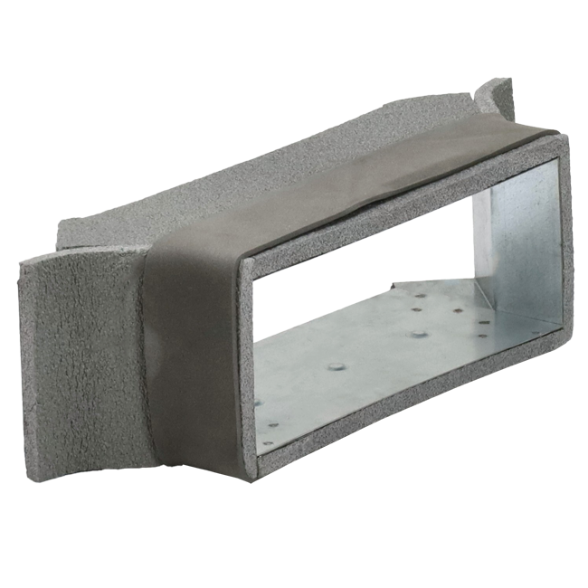 Thermoduct-sideforbindelse 170 mm x 80 mm til kanalføring
