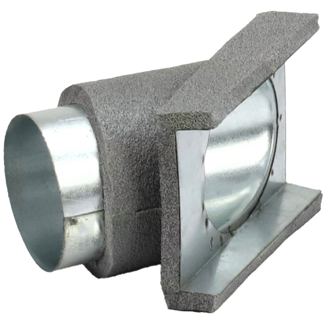 Thermoduct 45-graders gren 80 mm