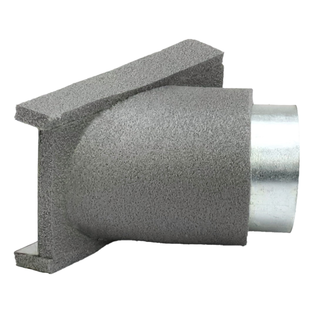 Thermoduct 45-graders gren 80 mm