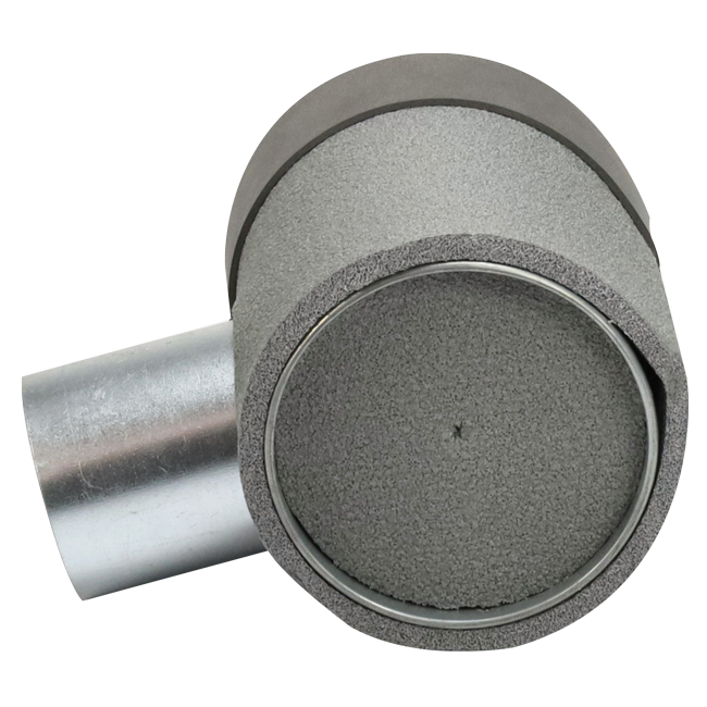 Thermoduct-skot diameter 125 mm H=80 mm enkelt med hul til tunnelkonstruktion