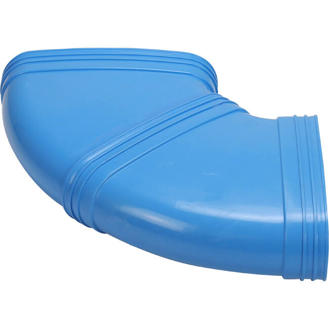 Wavin Ventiza Bøjning 90 grader PVC oval 235x80 mm horisontal M/M