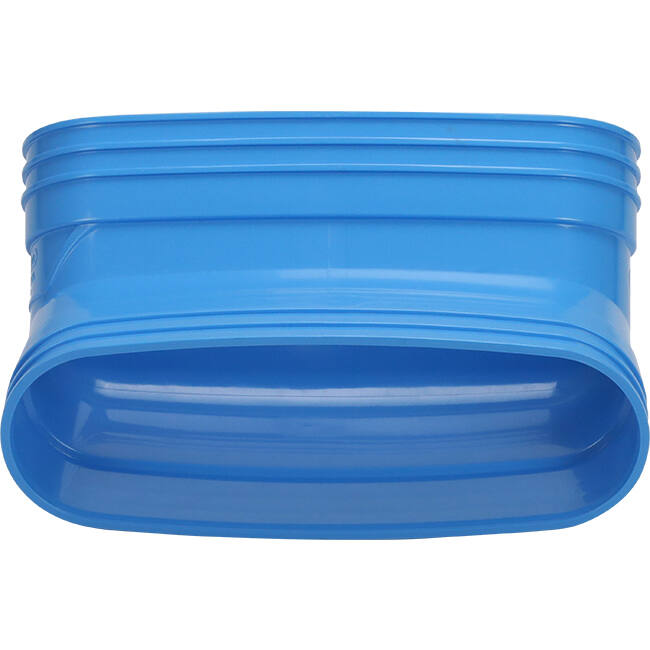 Wavin Ventiza Bøjning 45 grader PVC oval 195x80 mm lodret M/M