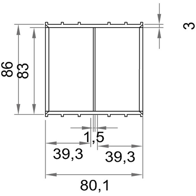 Wavin Ventiza Limstik PVC oval 195x80 mm M/M