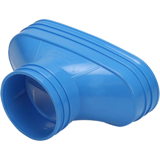 Wavin Ventiza Overgang PVC oval 195x80 mm til 80 mm M/M