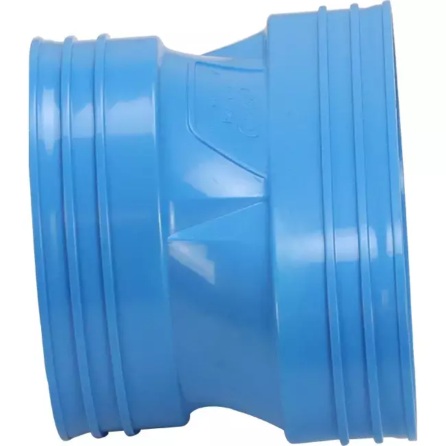 Wavin Ventiza Overgang PVC oval 195x80 mm til 125 mm M/M