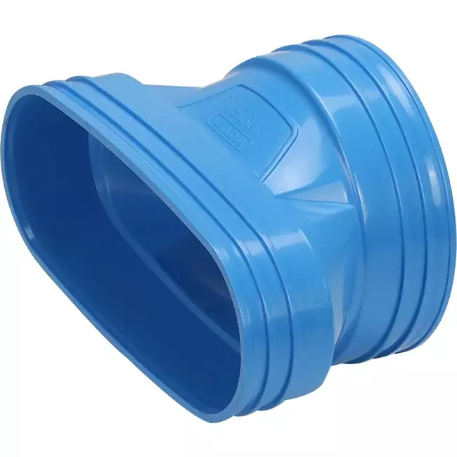 Wavin Ventiza Overgang PVC oval 235x80 mm til 160 mm M/M