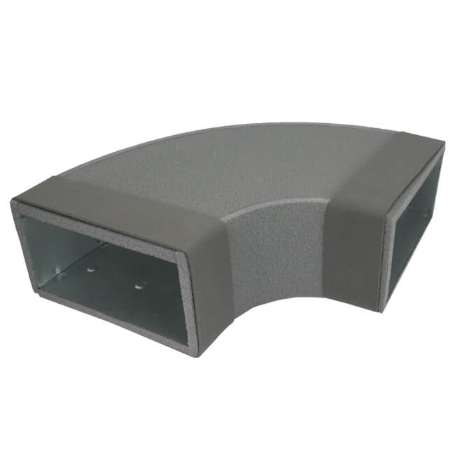Thermoduct pour-in bøjning 90 grader 300x80 mm vandret