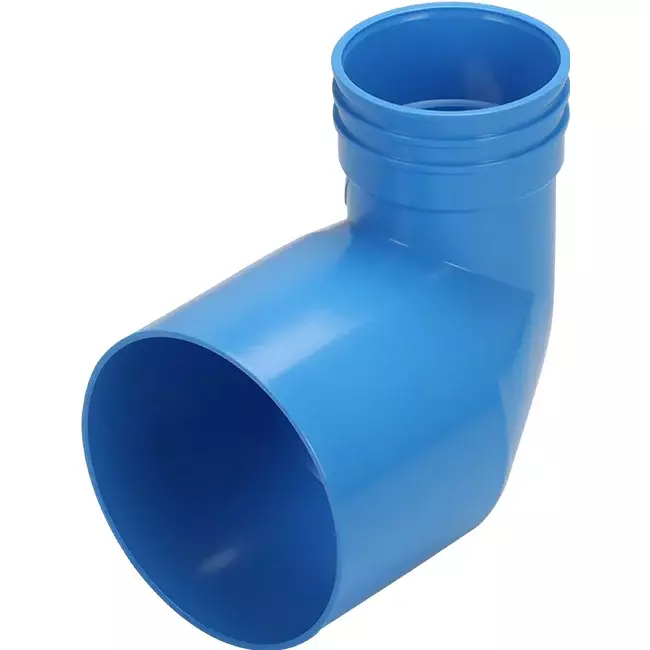Wavin Ventiza endestykke 90 grader PVC rund 125x80x70 mm M/M