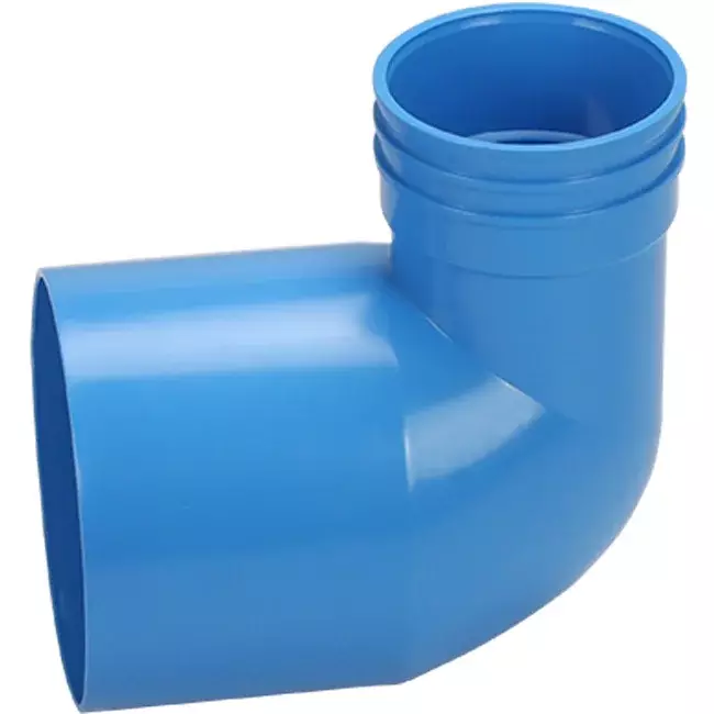 Wavin Ventiza endestykke 90 grader PVC rund 125x80x70 mm M/M
