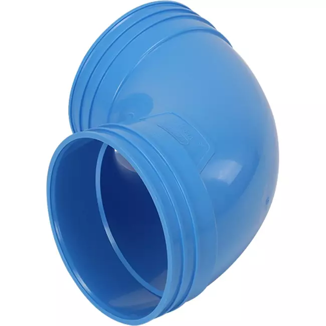 Wavin Ventiza 90 grader PVC bøjning rund 125 mm M/M
