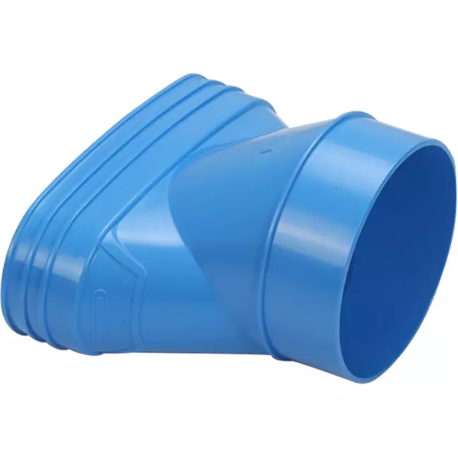 Wavin Ventiza Overgang PVC oval 195x80 mm til 125 mm eksentrisk M/S