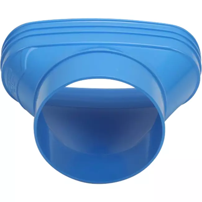 Wavin Ventiza Overgang PVC oval 195x80 mm til 125 mm eksentrisk M/S