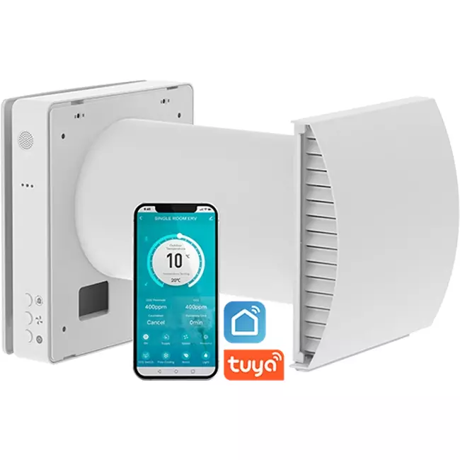 Econox Eco Pair Plus decentral varmegenvindingsenhed SG-ERV-150 hvid