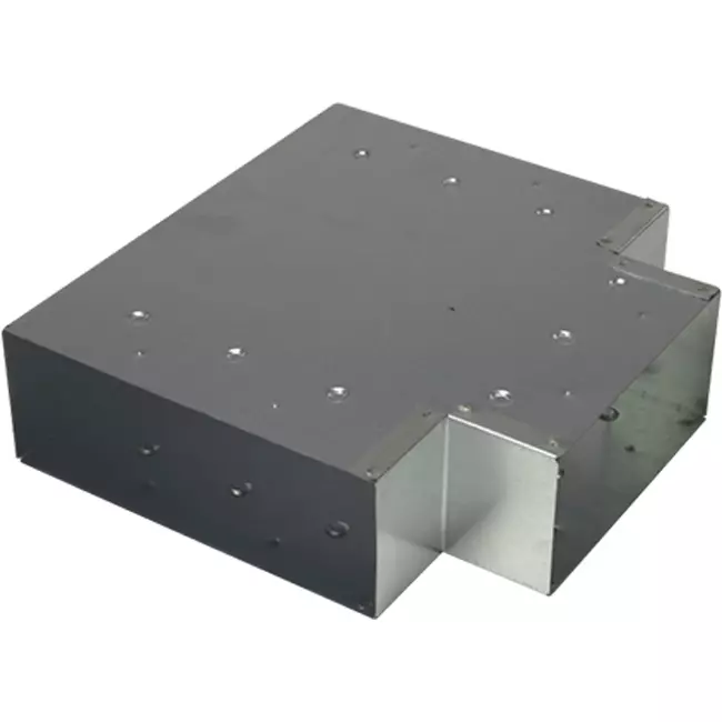T-stykke (vinklet) 90 grader 220x80 mm - 170x80 mm til røggassystem