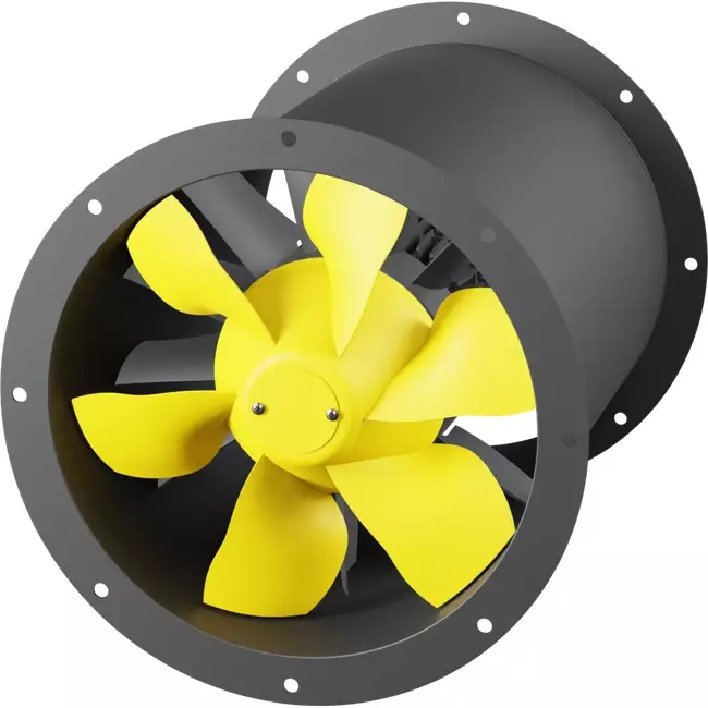 Aksial 355 mm røggasventilator med kanal F400 - AL 355 D4 F4 01 CFG