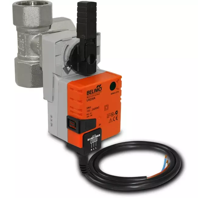 Trevejskugleventil DN20 med aktuator 230 V - STK 02