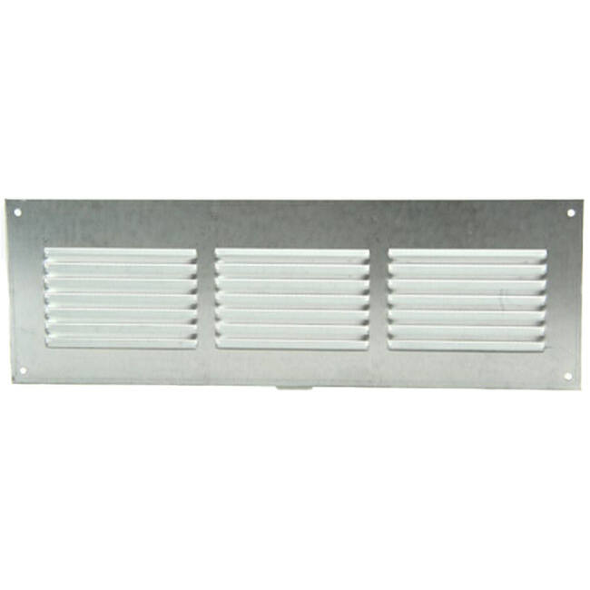 Ventilationsrist i metal, rektangulært 300x100 zink - MR3010ZN