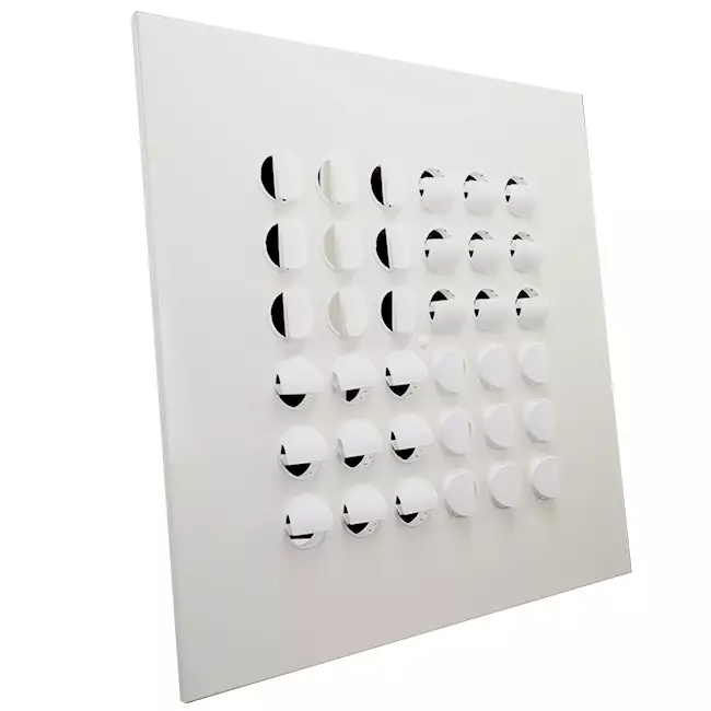 Multidyse loftdiffusor 596x596mm – MN24 RAL9010