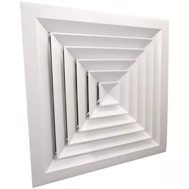 Lamelluftfordeler til loft med 4-vejs luftfordeling – MDCD4-300/445