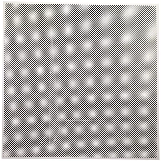 Perforeret loftsplade 600 x 600 mm til indlægning i systemlofter - RAL9010