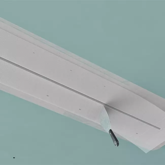 Ergovent rammeløs spaltediffusor 600 mm med tilslutningsdiameter 75 mm - profil