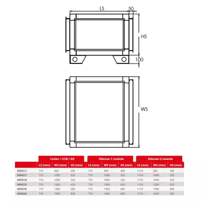 Maxivent vendbart DX-batteri til MR4521 venstre - CCDX1L