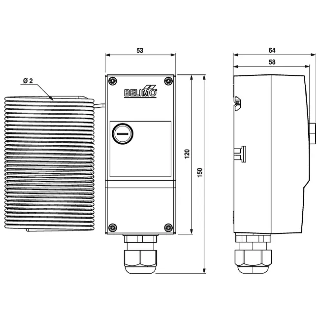 Maxivent frostsikringssensor