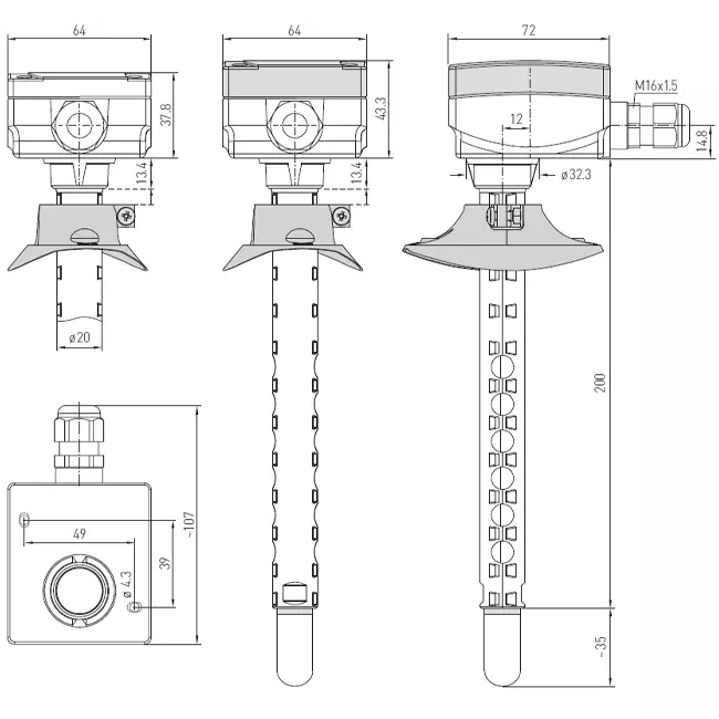 Maxivent fugtighedssensor