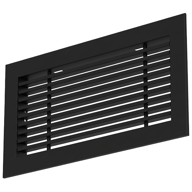 Aluminiumsstangrist - med friktionsfjedre - 800x100 mm - RAL 9005