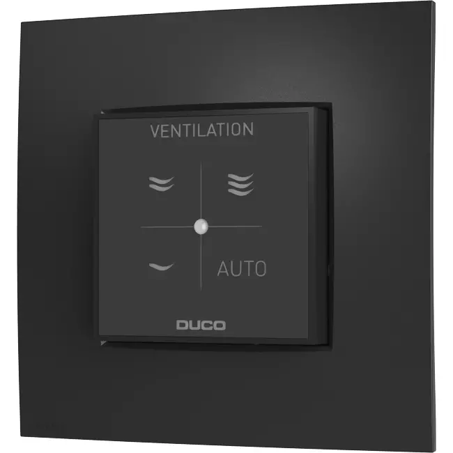 Duco CO2 rumsensor med styring RF/Kabel sort