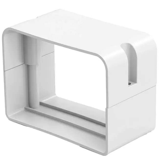ClimaConnect-tilslutningsstykke til monteringskanal 75 mm - RAL 9010