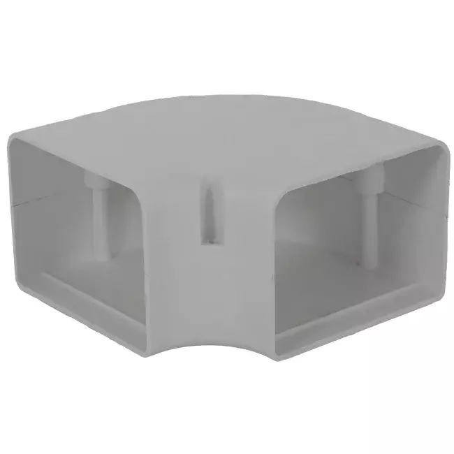 ClimaConnect 90° flad bøjning til monteringskanal 100 mm - RAL 9010