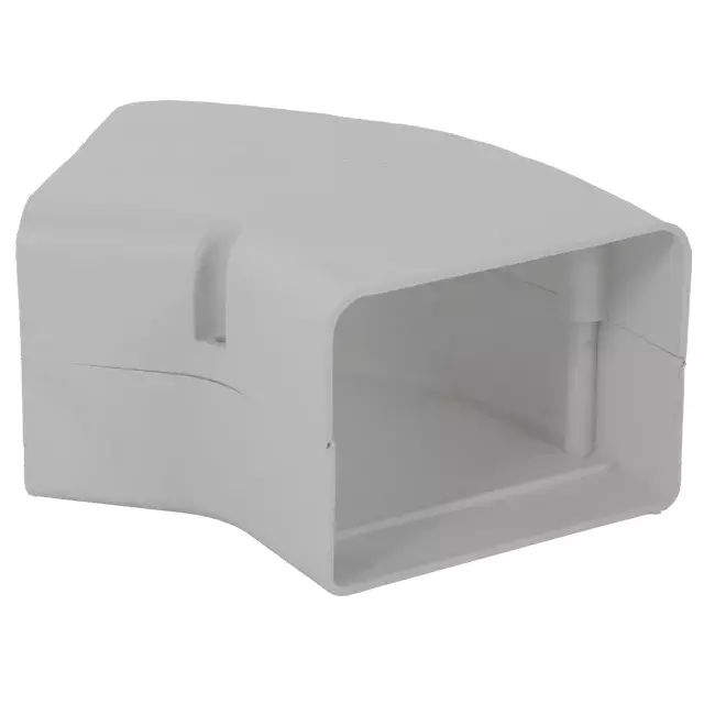 ClimaConnect 45° flad bøjning til monteringskanal 100 mm - RAL 9010