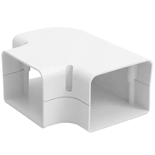 ClimaConnect T-stykke til montering af kanal 100 mm - RAL 9010