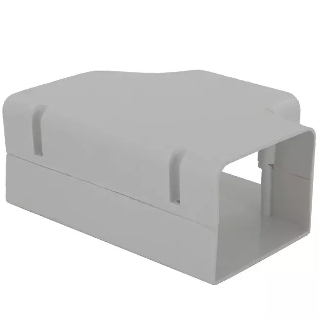 ClimaConnect T-stykke til montering af kanal 100 mm - RAL 9010