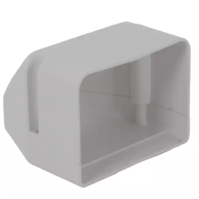 ClimaConnect endestykke til monteringskanal 75 mm - RAL 9010
