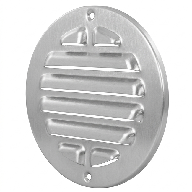 Udvendigt gitter rundt 200 mm - anodiseret aluminium